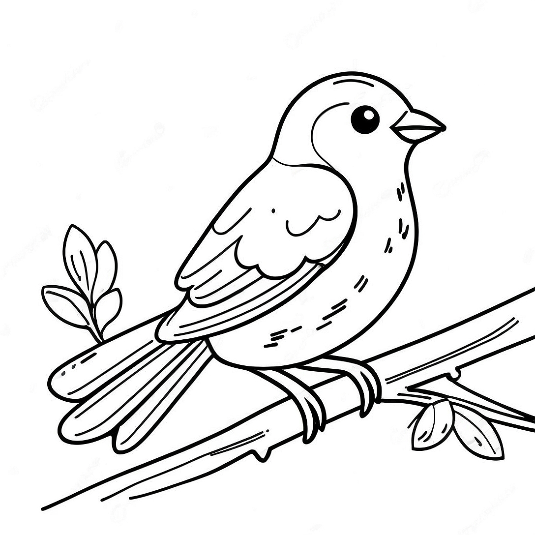 Wintervogel Malvorlagen