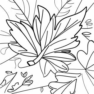 Herbstblatt Ausmalbild | Herbstblatt Ausmalbild