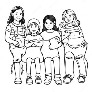 Babysitter-Club Ausmalbild | Babysitter Club Ausmalbild