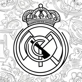 Real Madrid Logo Ausmalbild | Real Madrid Ausmalbild