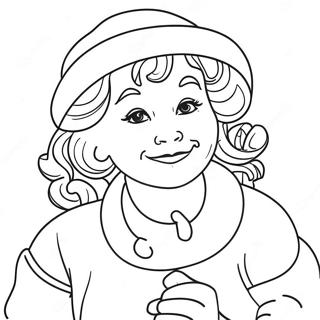 Frau Claus Ausmalbild | Frau Claus Ausmalbild