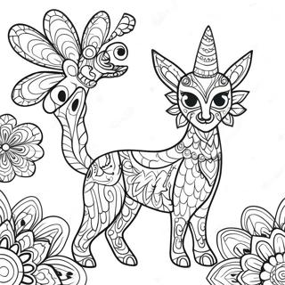 Alebrije Ausmalbild | Alebrije Ausmalbild