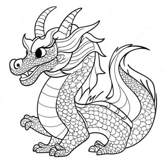 Chinesischer Drache Ausmalbild | Chinesisch Ausmalbild