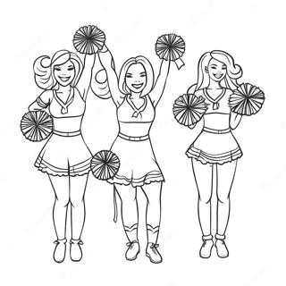 Buffalo Bills Cheerleader Ausmalbild | Buffalo Bills Ausmalbild
