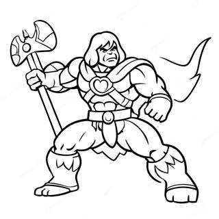 He-Man Ausmalbild | He-Man Ausmalbild