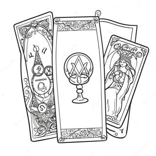Tarot Ausmalbild | Tarot Ausmalbild