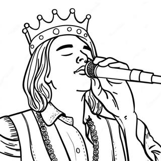 King Von im Konzert Ausmalbild | König Von Ausmalbild