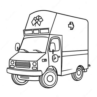 Krankenwagen Ausmalbild | Krankenwagen Ausmalbild