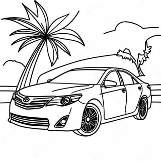 Toyota Camry Limousine Ausmalbild | Toyota Ausmalbild