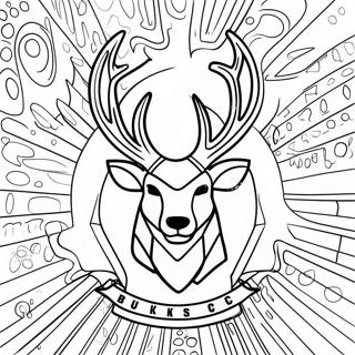 Milwaukee Bucks Logo Ausmalbild | Milwaukee Bucks Ausmalbild