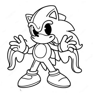 Sonic Halloween Ausmalbild | Sonic Halloween Ausmalbild