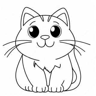 Anime Katze Ausmalbild | Anime Katze Ausmalbild