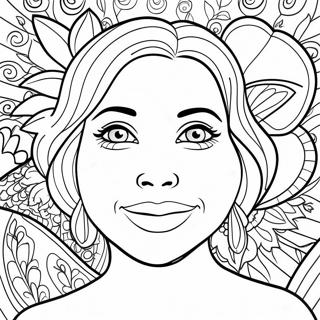 Feliz Dia de las Madres Ausmalbild | Frohen Muttertag Ausmalbild