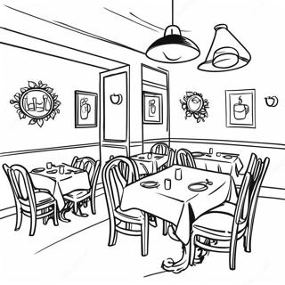 Restaurant Ausmalbild | Restaurant Ausmalbild