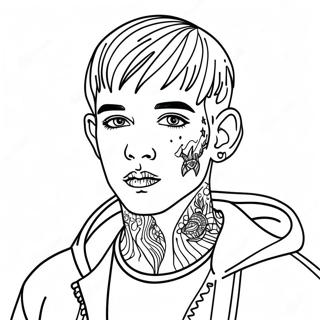 Lil Peep Ausmalbild | Lil Peep Ausmalbild