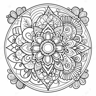 Befriedigendes Mandala Ausmalbild | Befriedigend Ausmalbild