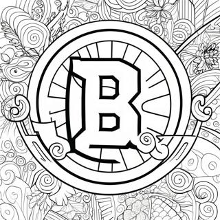 Bruins-Logo Ausmalbild | Bruins Ausmalbild