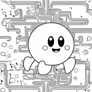 Pacman Klassisches Ausmalbild | Pacman Ausmalbild