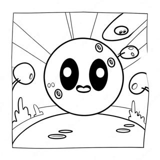 Pacman verfolgt Geister Ausmalbild | Pacman Ausmalbild