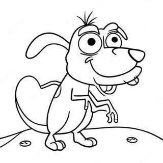 Courage der feige Hund Ausmalbild | Courage der feige Hund Ausmalbild