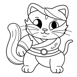 Katze Ninja Ausmalbild | Katze Ninja Ausmalbild
