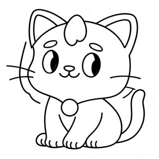 Katze Mario Ausmalbild | Katze Mario Ausmalbild