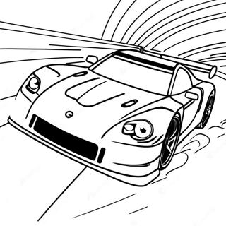 GTR Rennen auf der Strecke Ausmalbild | GTR Ausmalbild