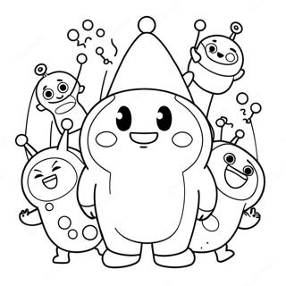 Oddbods Ausmalbild | Oddbods Ausmalbild