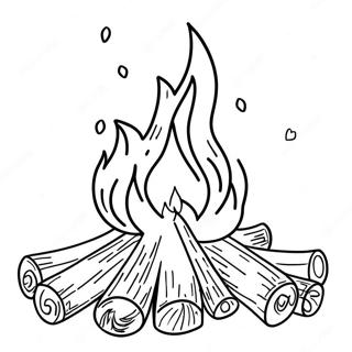 Lagerfeuer Ausmalbild | Lagerfeuer Ausmalbild