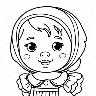 Baby Puppe Ausmalbild | Baby Puppe Ausmalbild