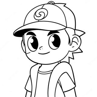 Ash Ketchum Pokemon Ausmalbild | Ash Pokemon Ausmalbild
