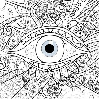 Böser Blick Ausmalbild | Böses Auge Ausmalbild