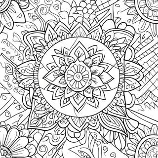 Papel Picado Ausmalbild | Papel Picado Ausmalbild