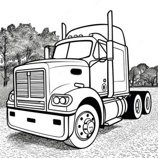 Großer Diesel Lkw Ausmalbild | Diesel Lkw Ausmalbild