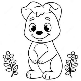 Ausmalbild von Bluey Mama | Bluey Mama Ausmalbild