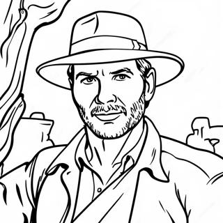 Ausmalbild von Indiana Jones Abenteuer | Indiana Jones Ausmalbild