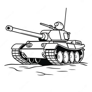 Panzer Ausmalbild | Tank Ausmalbild