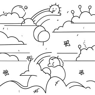 Himmel Ausmalbild | Himmel Ausmalbild