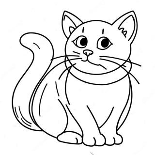 Streunende Katze Ausmalbild | Streuner Ausmalbild
