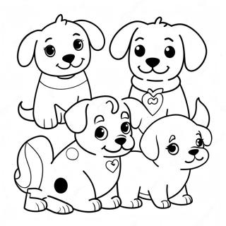 Niedliche Pupstruction Hunde Ausmalbild | Pupstruktion Ausmalbild