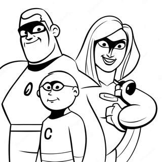 Die Unglaublichen Familie Ausmalbild | Die Unglaublichen Ausmalbild