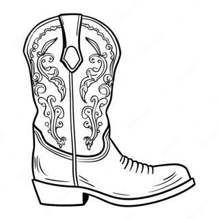 Cowboy-Stiefel Ausmalbild | Cowboy-Stiefel Ausmalbild