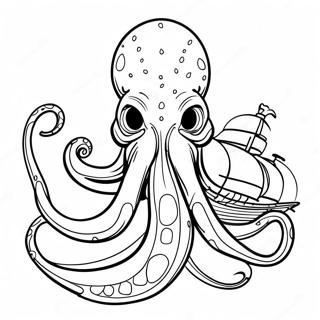 Kraken Ausmalbild | Kraken Ausmalbild