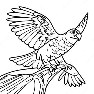 Peregrine Falcon Ausmalbild | Wanderfalke Ausmalbild