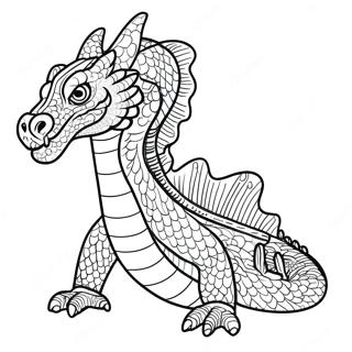 Majestätischer Wasserdrachen Ausmalbild | Wasserdrachen Ausmalbild