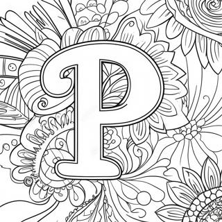 Buchstabe P Ausmalbild | Buchstabe P Ausmalbild