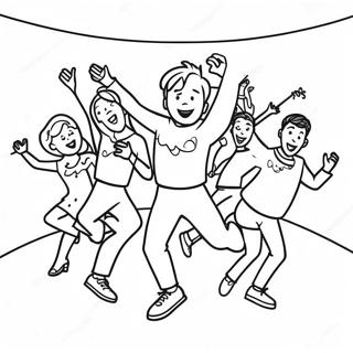 Wiggles Tanzparty Ausmalbild | Wackeltiere Ausmalbild