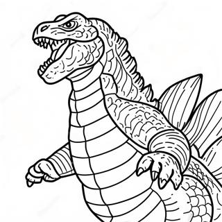 Godzilla 2021 Ausmalbild | Godzilla 2021 Ausmalbild