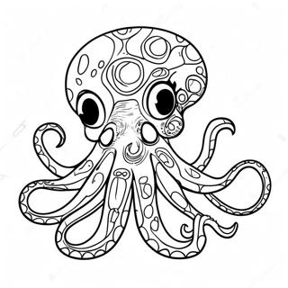 Oktopus Ausmalbild | Krake Ausmalbild