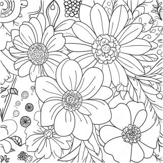 Blumenästhetik Malvorlagen
